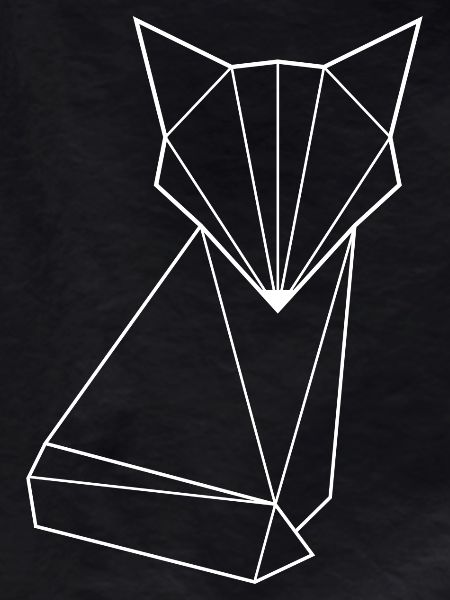 Origami fox