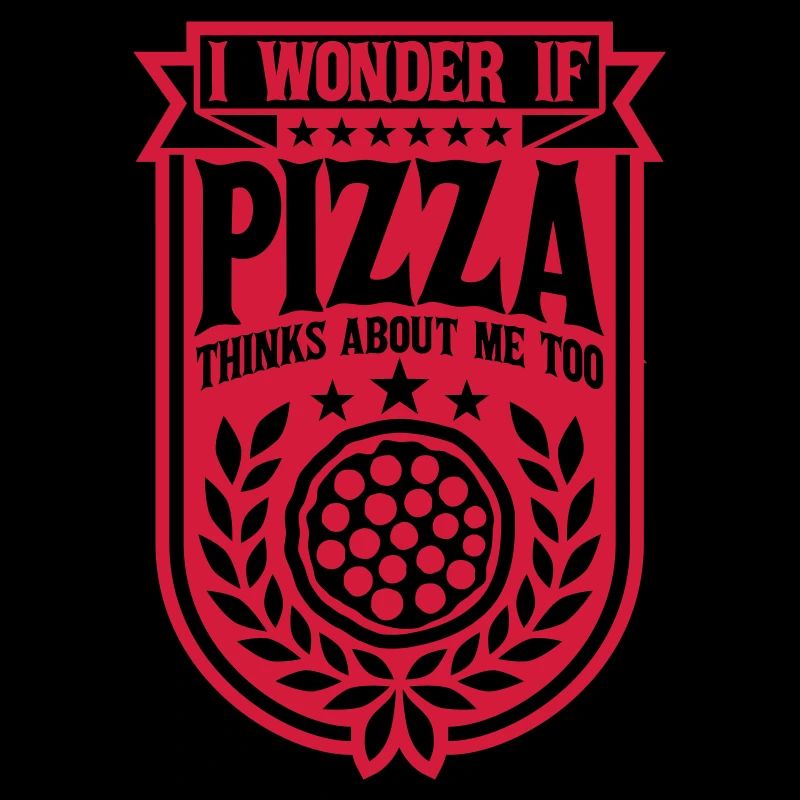 pizza thinks about me