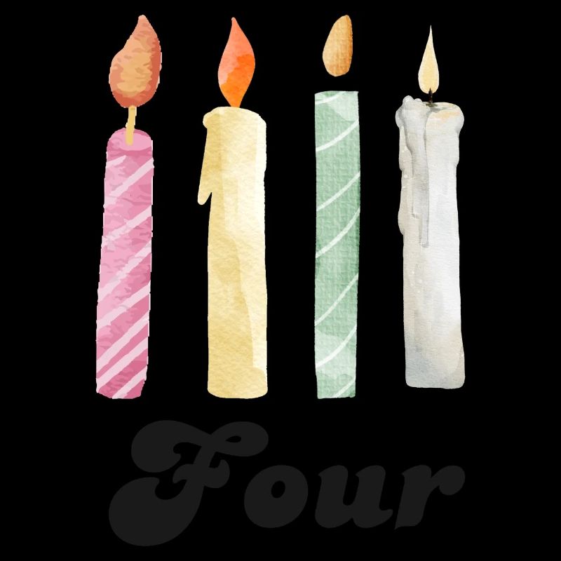 4e anniversaire bougie