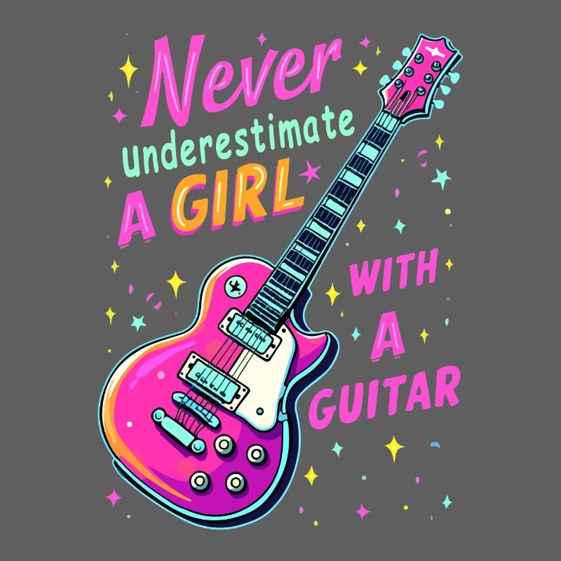 Fille avec guitare