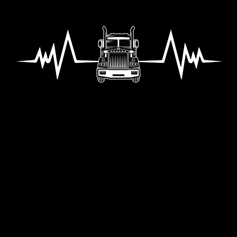 Chauffeur de camion Heartbeat et chauffeur de camion