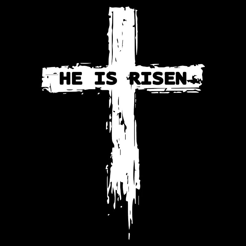 He Is Risen Jesus Christ Christen Kreuz Religion
