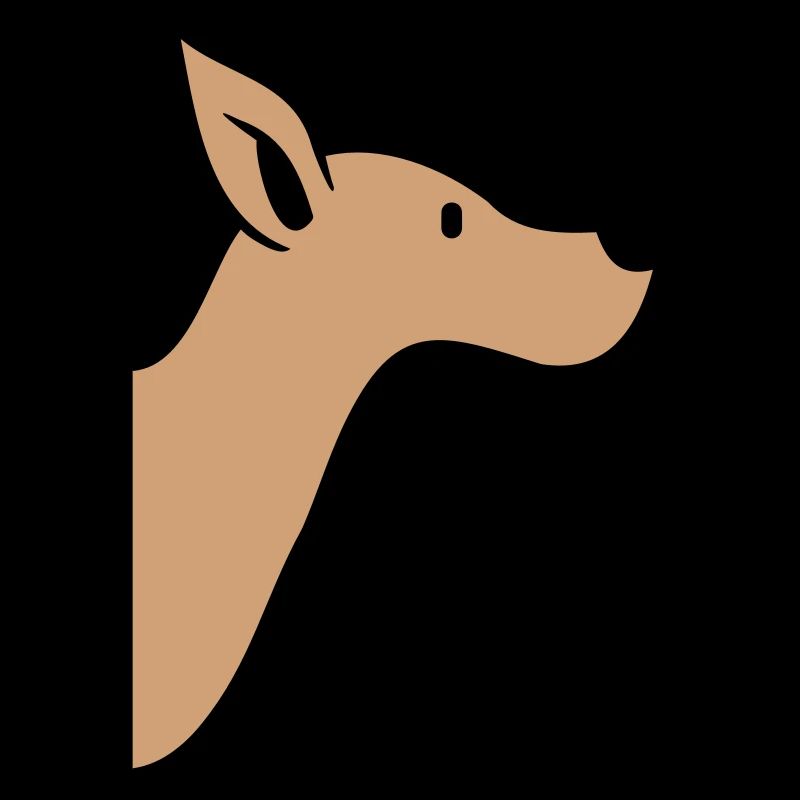 Bon Visage De Chien Mignon Tête D’animal Mignon