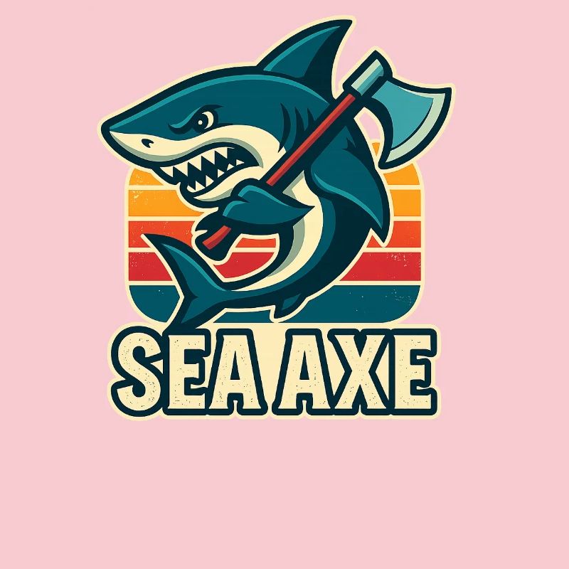 conception de hache de mer de requin