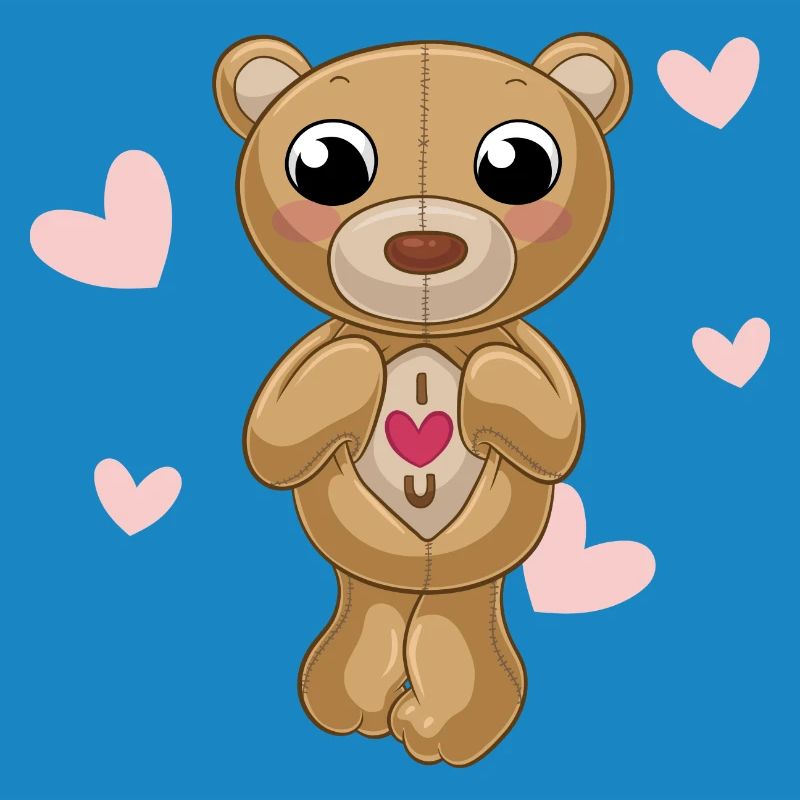 Putziger Comic Teddybär