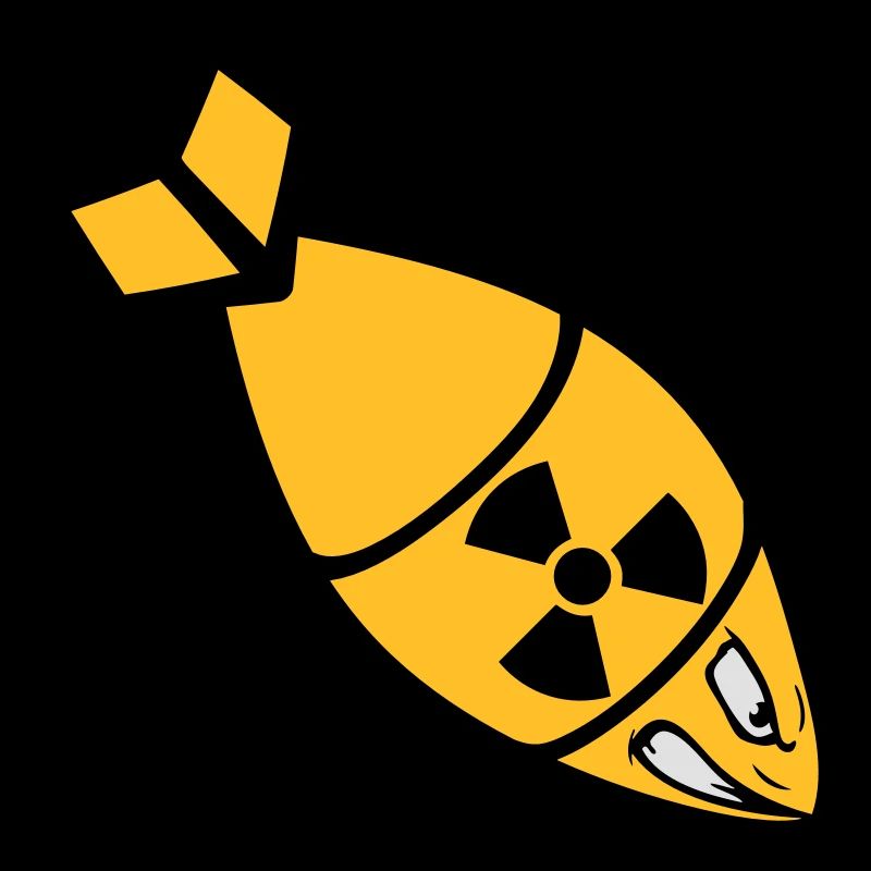 face atomic bomb radioactive bombard
