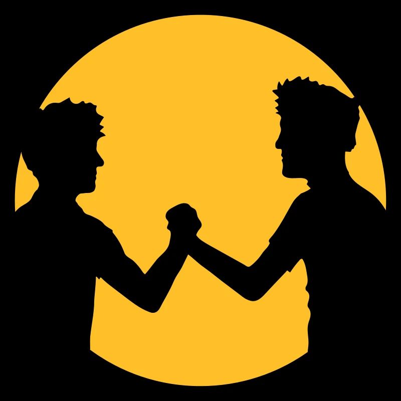 sonne kreis rund 2 freunde team paar brueder hands