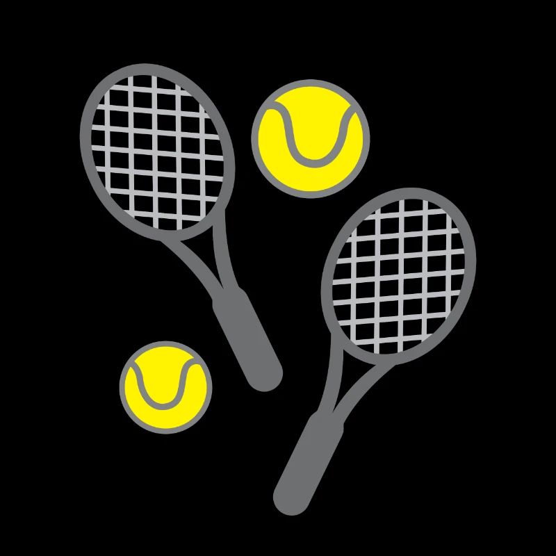 tennis rackets and balls
