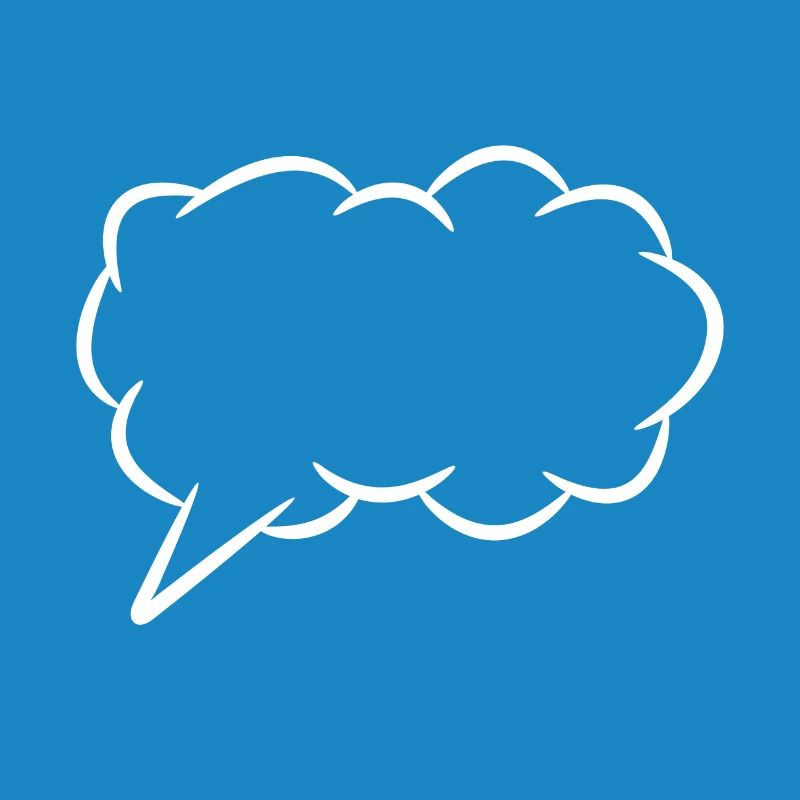Speech bubble thought bubble
