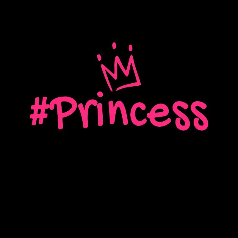 Prinzessin Krone Hashtag rosa