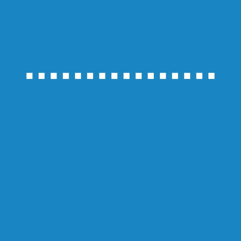 Dash line square white