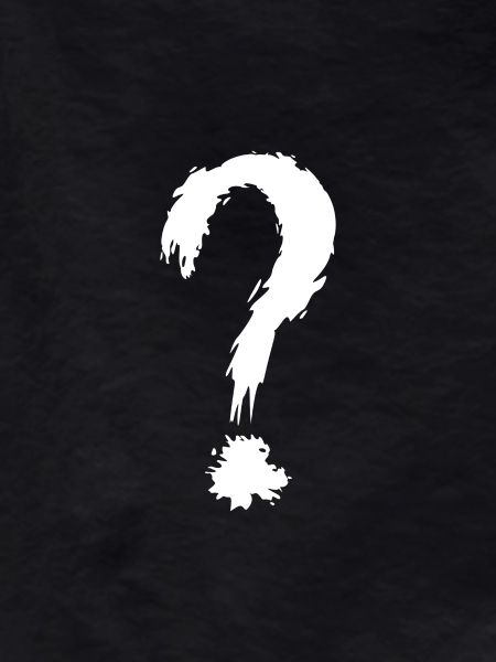 Question mark white