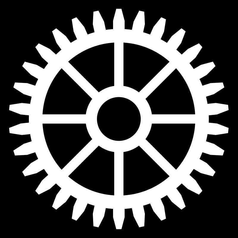Modèle de conception de vecteur d'engrenage - COULEUR CHANGEABLE