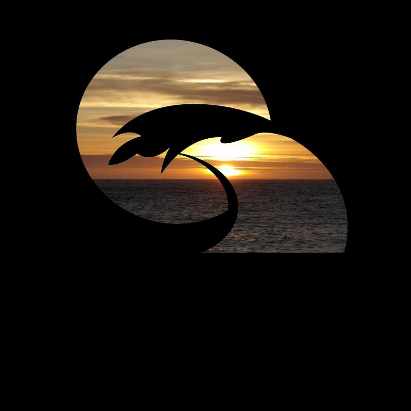 Surfing sunset
