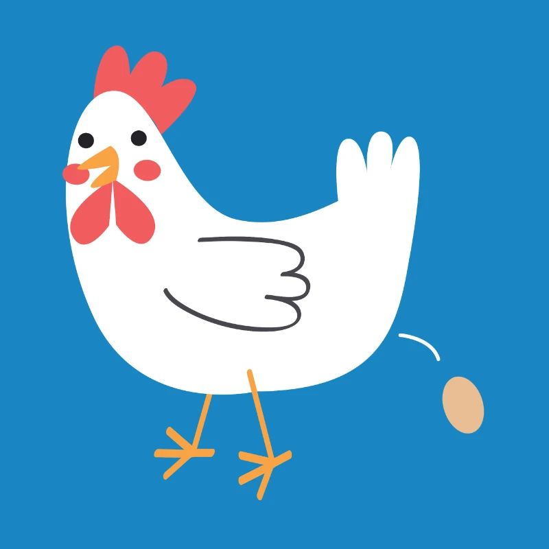 Huhn ein Ei!