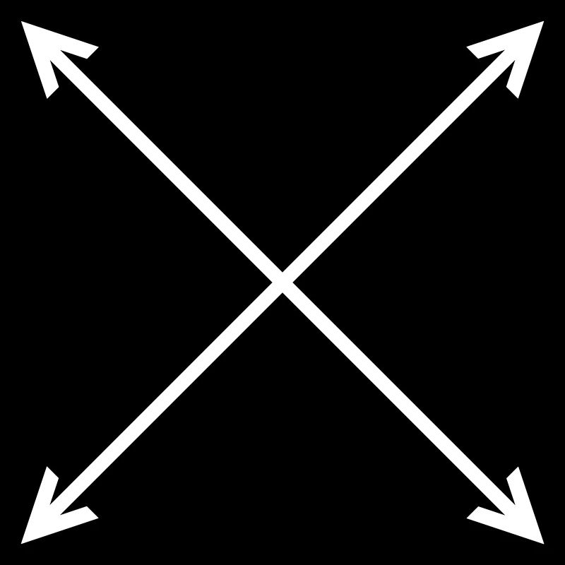 Arrows Compass 4 Directions Vector
