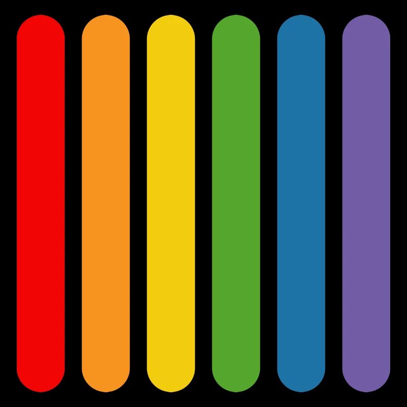 Regenbogen Staebchen