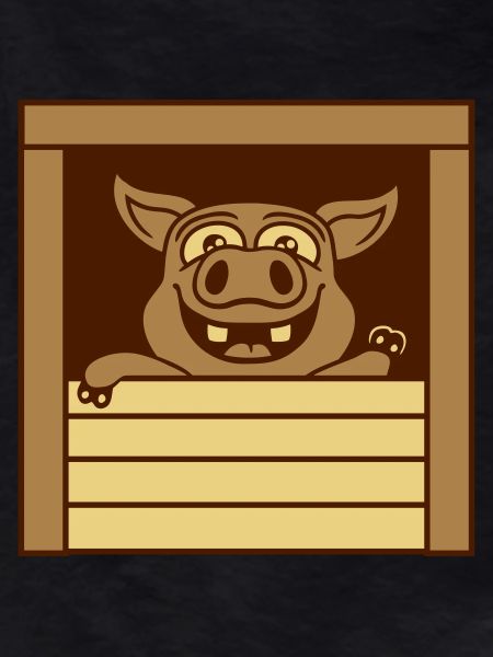 Piglet waves friendly comic