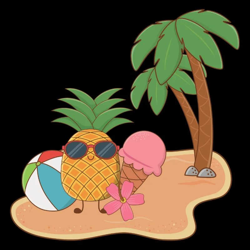 Ani mit Eis Sommer Ananas