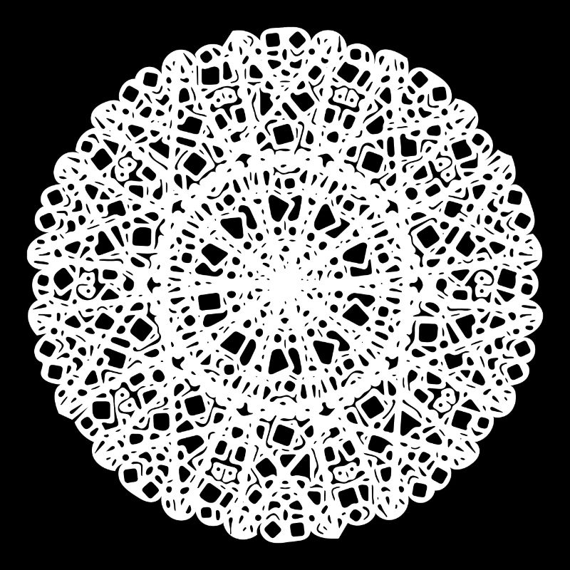 Fleurs géométriques Mandala Forme de motif rond