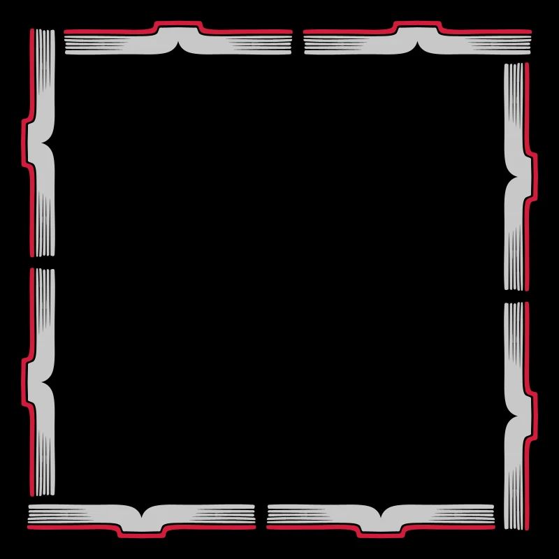 Square Frame Border Books