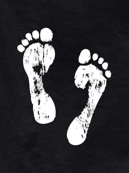 Footprints in the sand