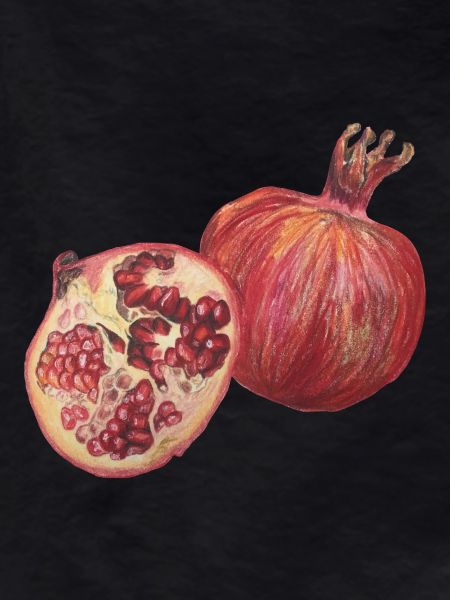Cooking pomegranate fruit