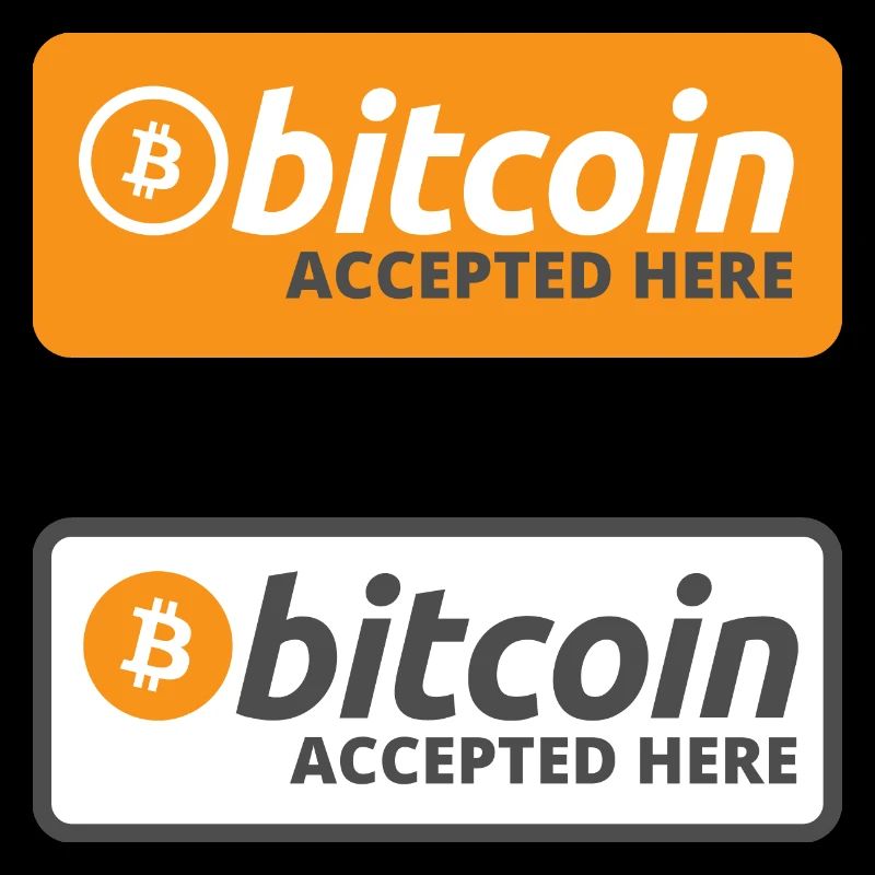 Bitcoin hier akzeptiert - Sticker Pack