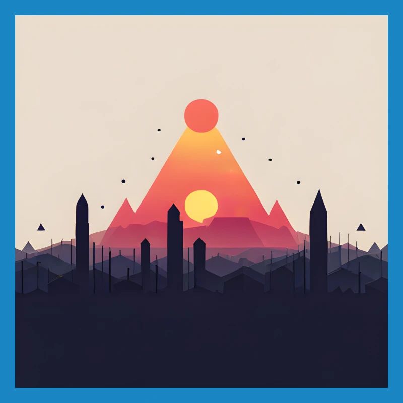 abstrakte Pyramide
