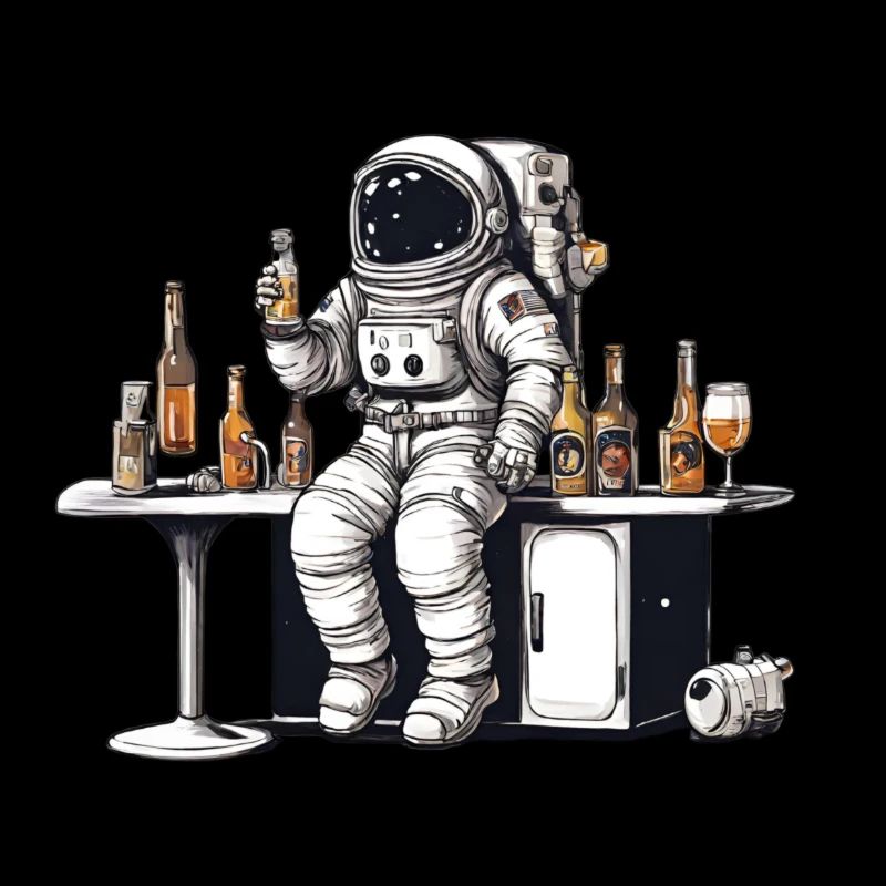 Drinking Astronaut, Drunk, Alcohol