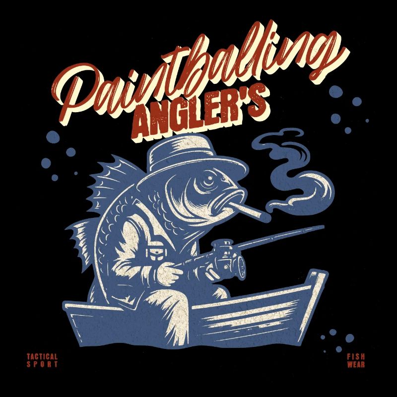 Paintballing anglers hunting