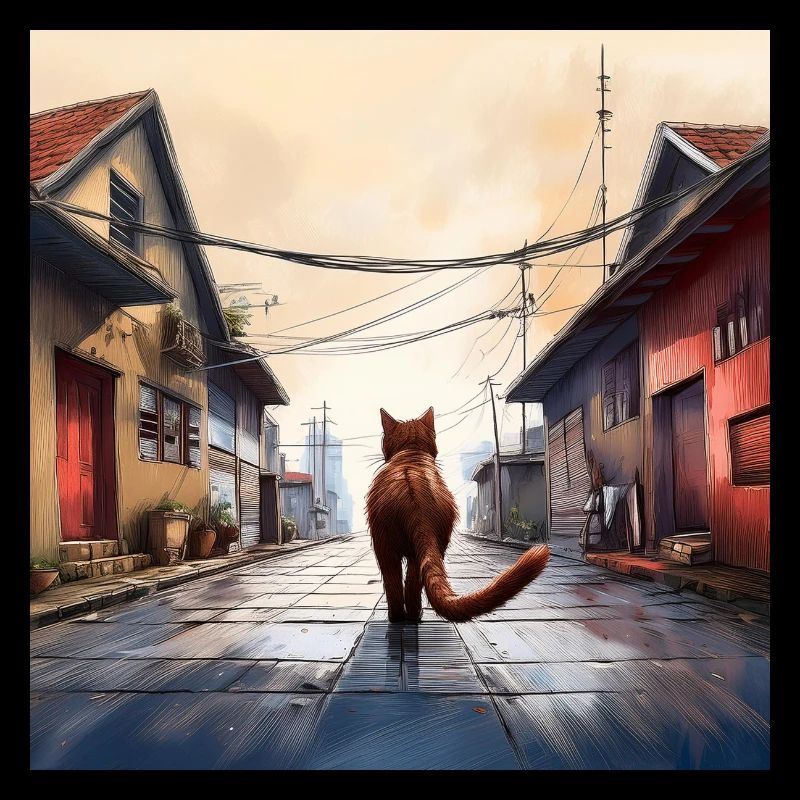 Chat de gouttière