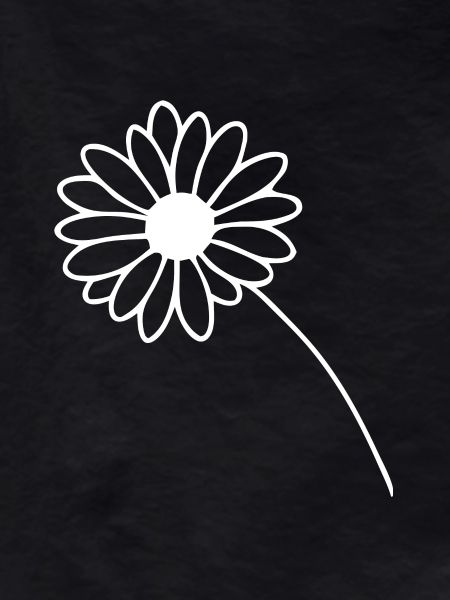 Simple Flower - Line Drawing