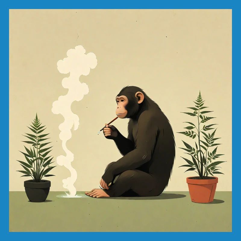 Monkey Smoking