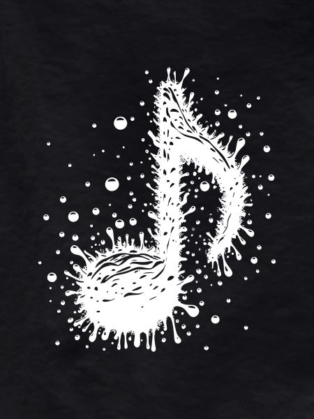 Splash Music Notes Drops