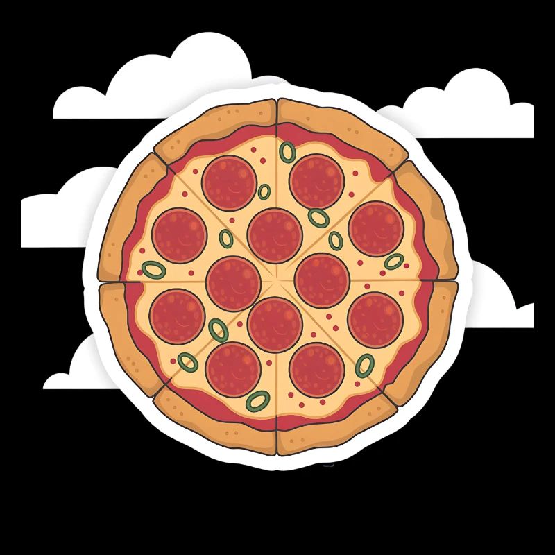 Pizza morceau de pizzeria