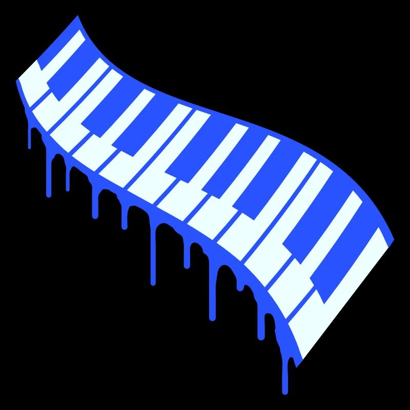 Graffiti Drop Piano Keys Instrument Music