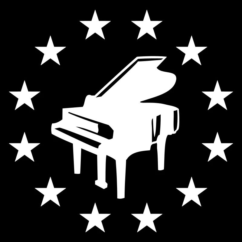 Star Circle Piano Classical Music Instrument