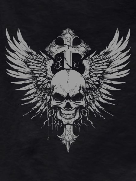Goth Skull Cross Skull
