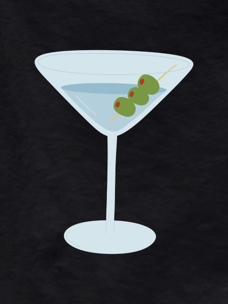 Martini with Olives