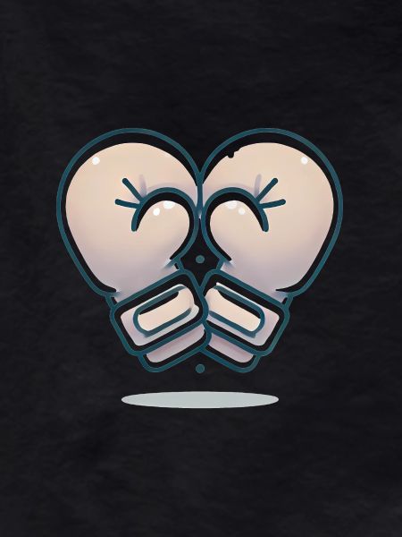 HeartShaped Boxing Gloves Design
