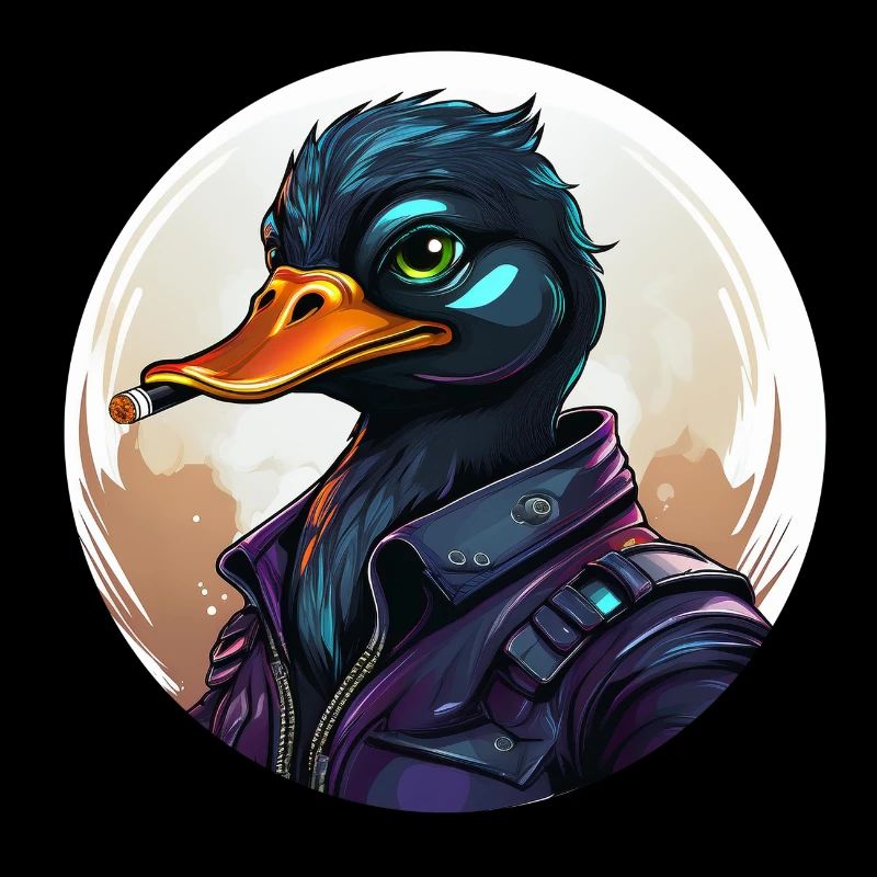 Duck with cigar