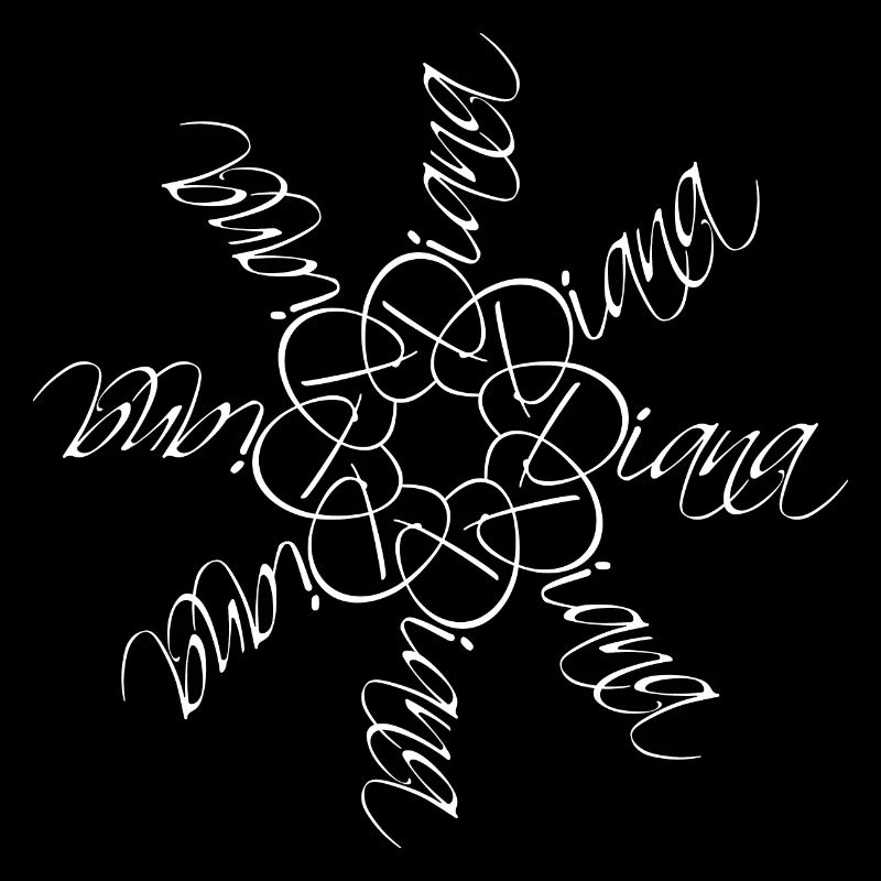 Diana Name Name Mandala