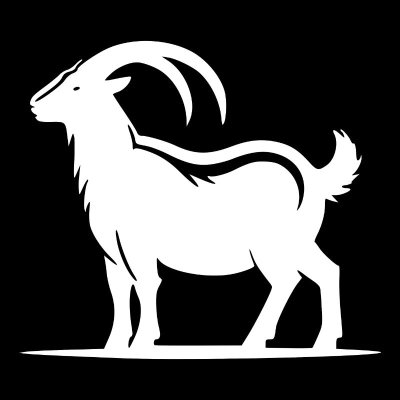 Portrait de chèvre avec d’énormes cornes