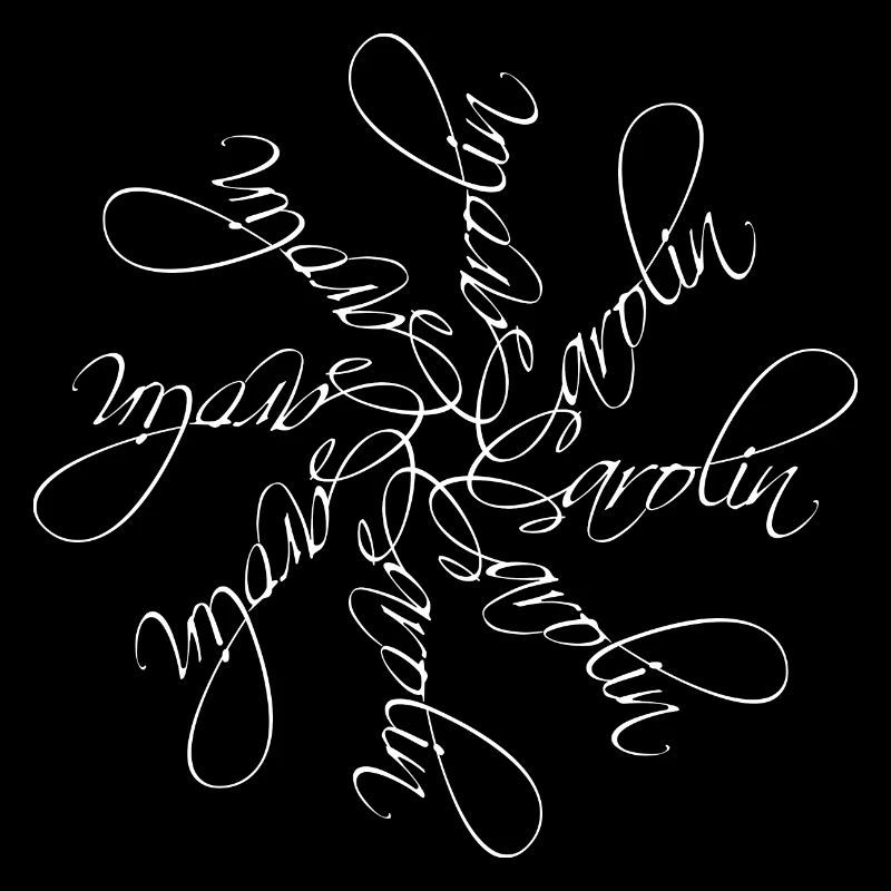 Carolin Name Name Mandala