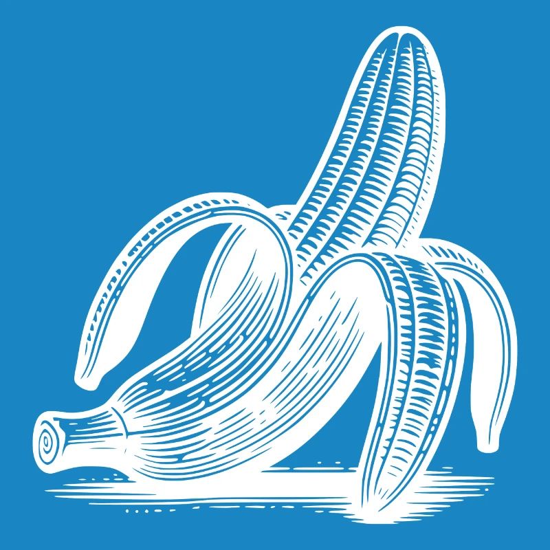 Striptease banane dessin style d’encre