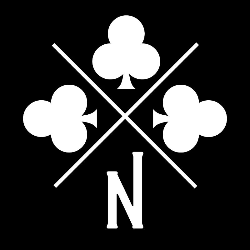Lettre n trèfle porte bonheur