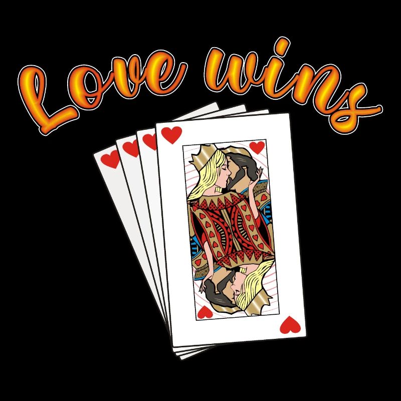 Queen and King of Hearts