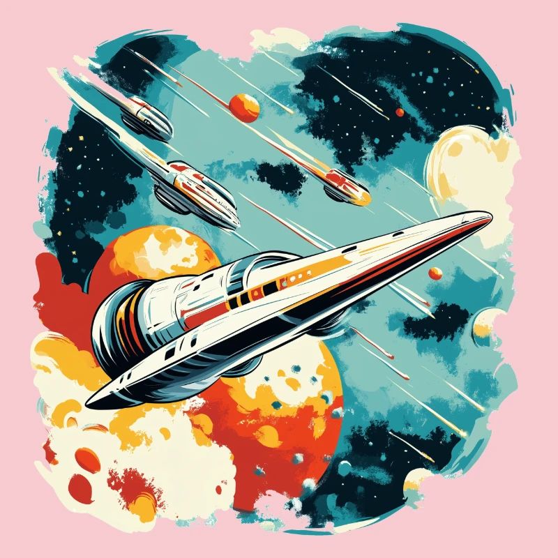 Future flight: Galactic space fleet in action