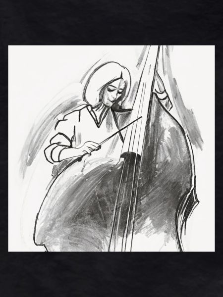 Double bass player